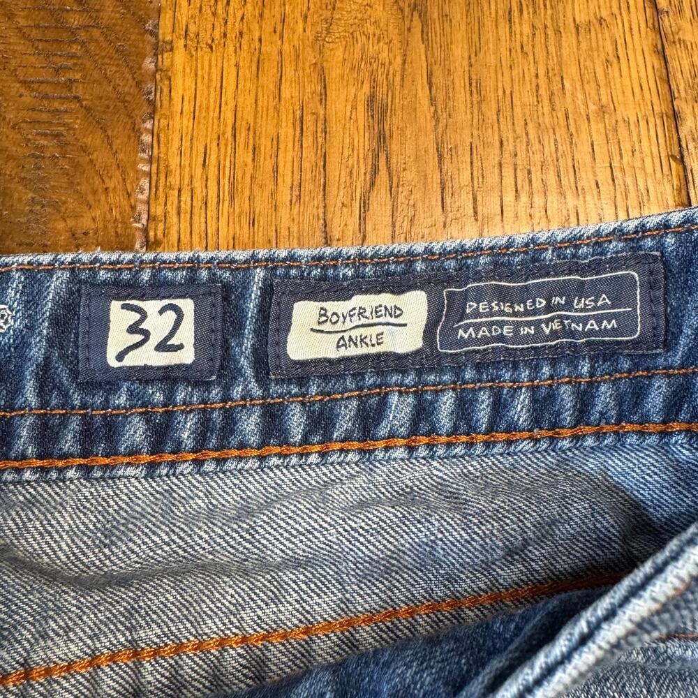 Miss Me Boyfriend Ankle Jeans Womens Sz 32x28 Distressed Mid Rise JB5151A269 - Picture 2 of 7
